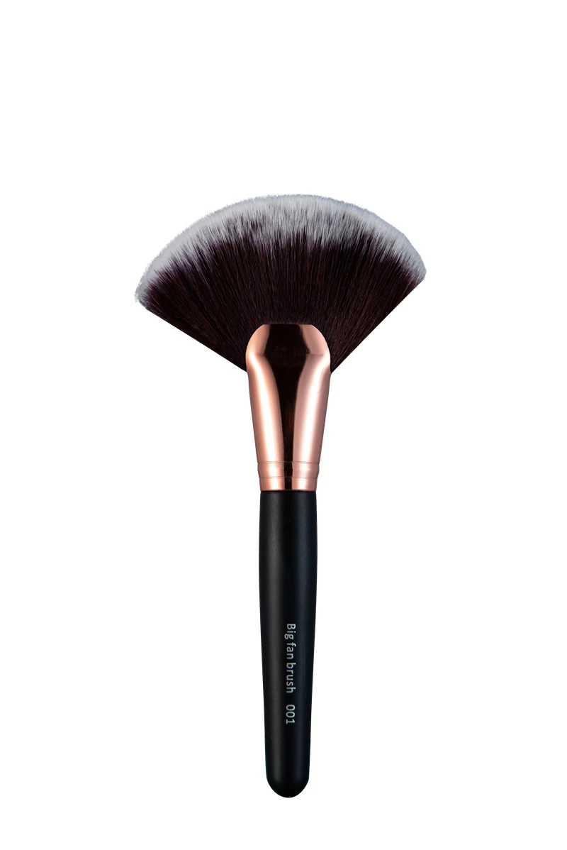 big fan brush 001 BBL 1 шт., деревянная ручка, топ, кисти для макияжа, пудра, румяна, Прецизионная кисть для консилера, тени для век, Дымчатая кисть для растушевки, полная функция - Handle Color: big fan brush 001