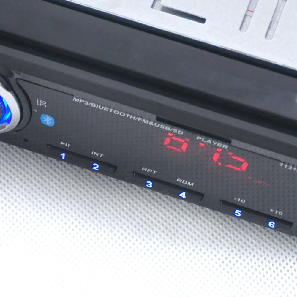 1131b 12 В Аудиомагнитолы Автомобильные FM стерео Bluetooth V2.0 USB SD MP3 плеер Aux MIC Hands Free с