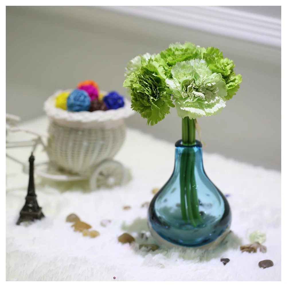 Лидер продаж 6 головок гвоздики Букет Искусственный цветок шелковые цветы для