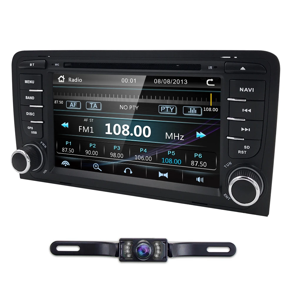 7 &quot2 DIN Авторадио автомобильный DVD плеер головное устройство для Audi A3 S3 RS3 2003 2004 2005