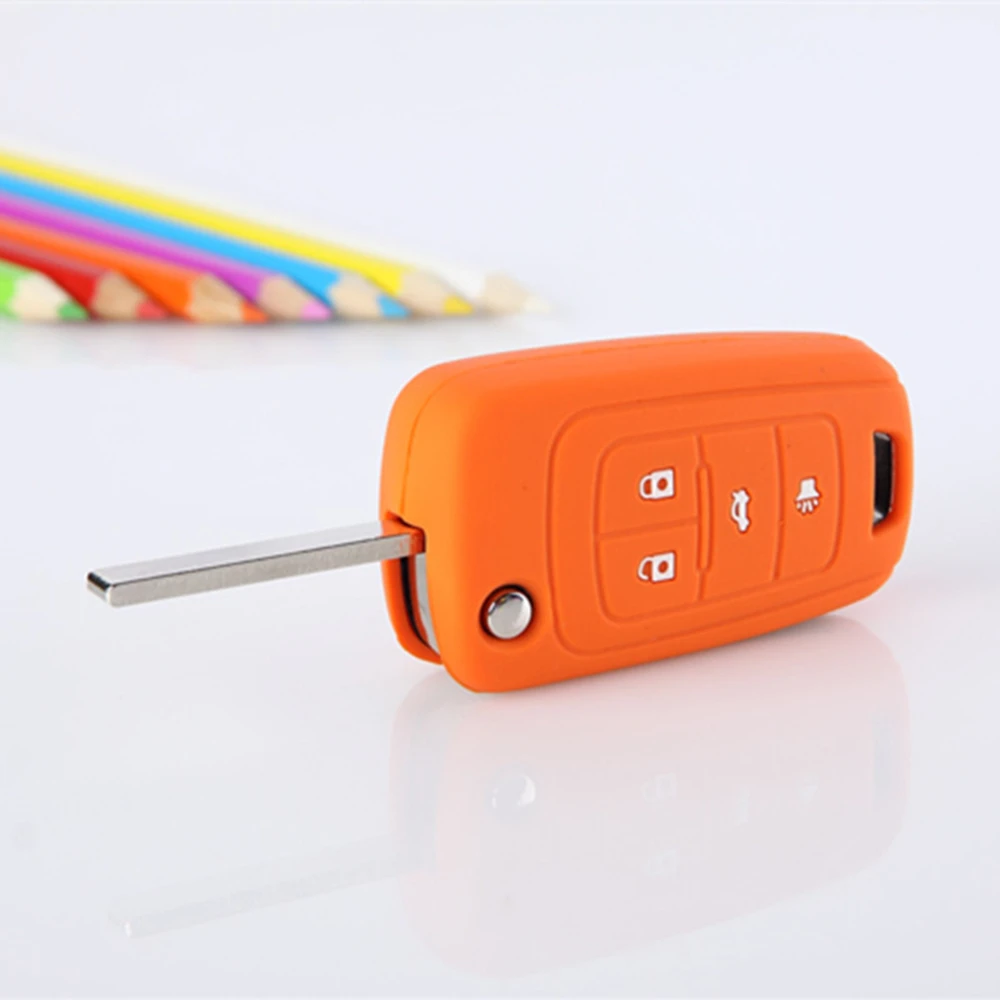 4 Buttons Car Key Case Silicone Remote Cover For Buick Excelle New Regal Lacrosse Flip Folding Covers Styling 1pc | Автомобили и