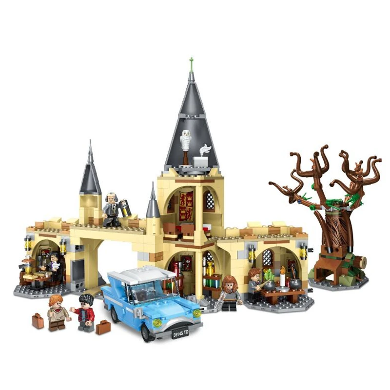 Новые 843 шт Совместимые Кирпичи Harri Хогвартс Whomping Willow строительные блоки игрушки для детей подарки рождественские подарки