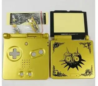 Мультфильм Ограниченная серия полный корпус замена оболочки для Gameboy Advance SP для GBA SP игровая консоль чехол - Цвет: Gold