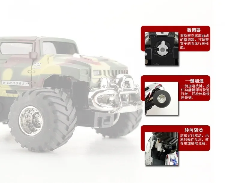 Baja R/C мини автомобиль быстрый контроль скорость гоночный игрушечный автомобиль джип большое колесо моделирование оболочки Быстрая зарядка с помощью пульта дистанционного управления