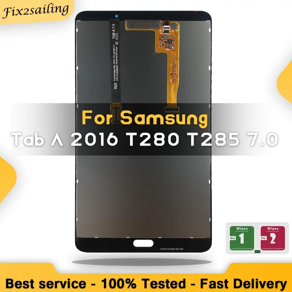 ЖК-дисплей для Samsung Galaxy Tab A 7 0 2016 с дигитайзером сенсорного экрана в сборе детали