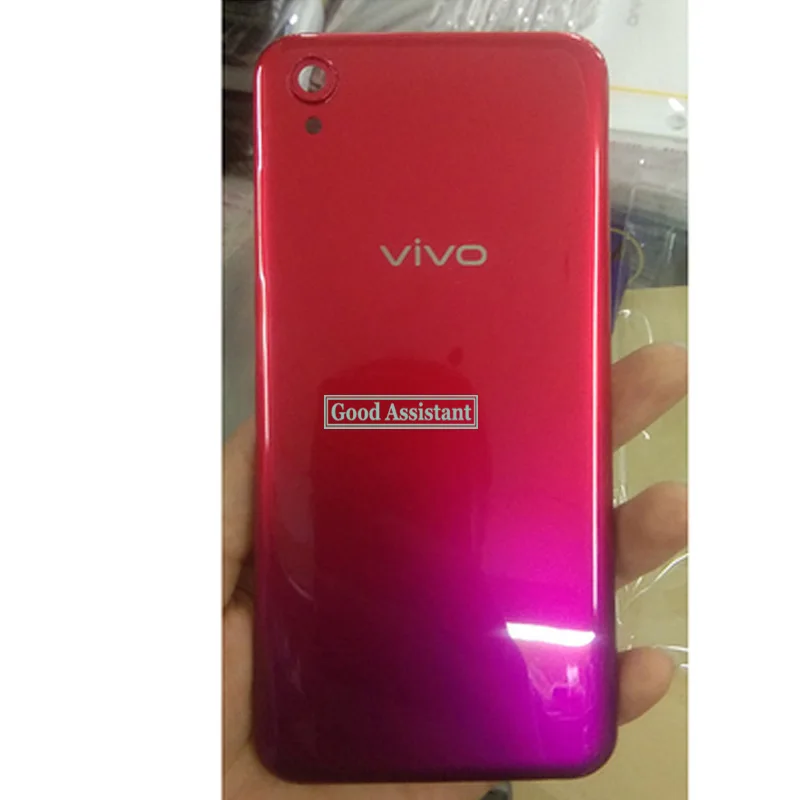Red Новинка 6,2 ''для BBK Vivo Y91 Y91i Y91c Y93 Y93s Y93st Y93 Lite Y95 U1 задняя крышка батарейного отсека, корпус, чехол, Задняя стеклянная линза, запчасти - Цвет: Red