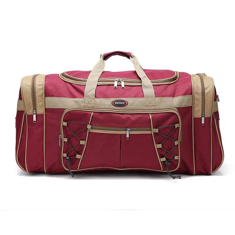 Коричневая прочная многофункциональная дорожная сумка для багажа спортивная