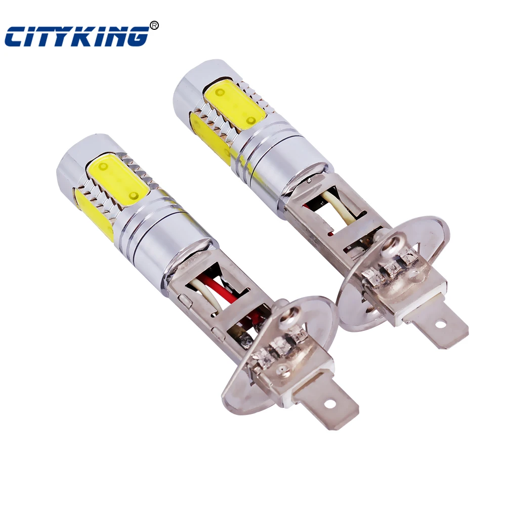 Суперъяркая светодиодсветодиодный противотуманная фара H1 LED 7 5 w с алюминиевым