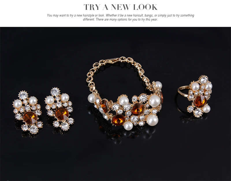 2016 Европа и соединенные Штаты преувеличены Ювелирные Наборы Ожерелье &amp браслет