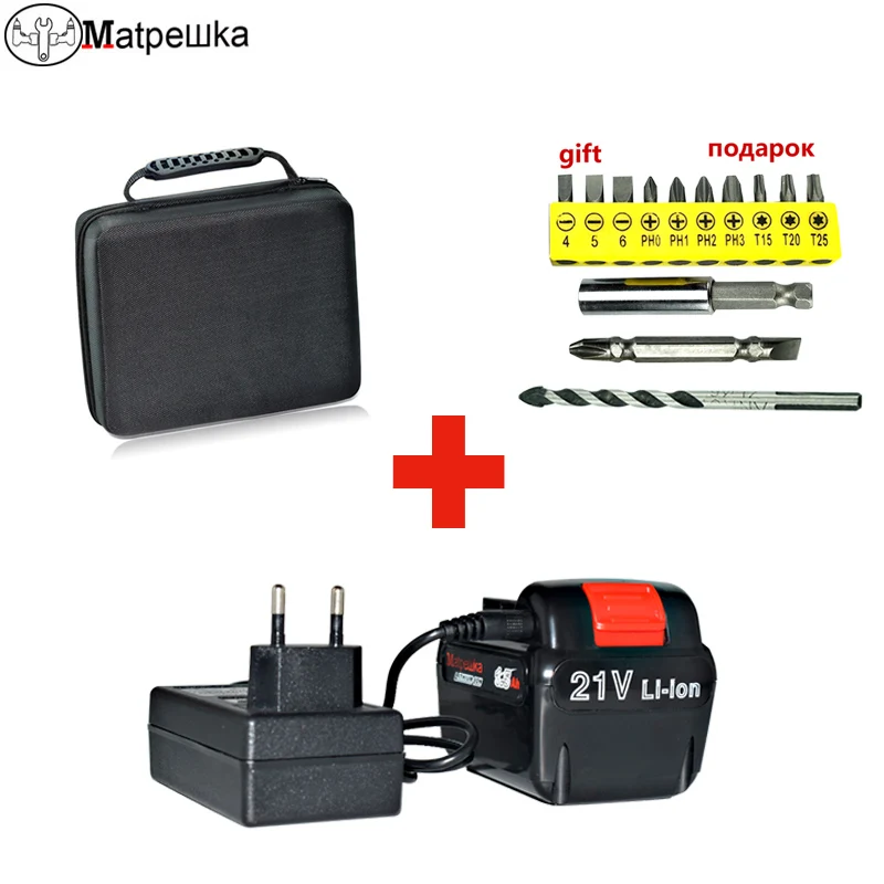 21 в электрическая отвертка Бытовая многофункциональная перезаряжаемая дрель