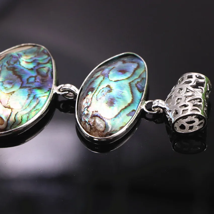 Натуральный Новозеландский кулон Abalone Paua Abalones Перламутровые Бусины в виде