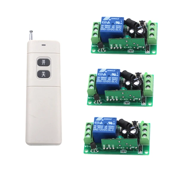 Новый релейный переключатель дистанционного управления 1 передатчик и 3
