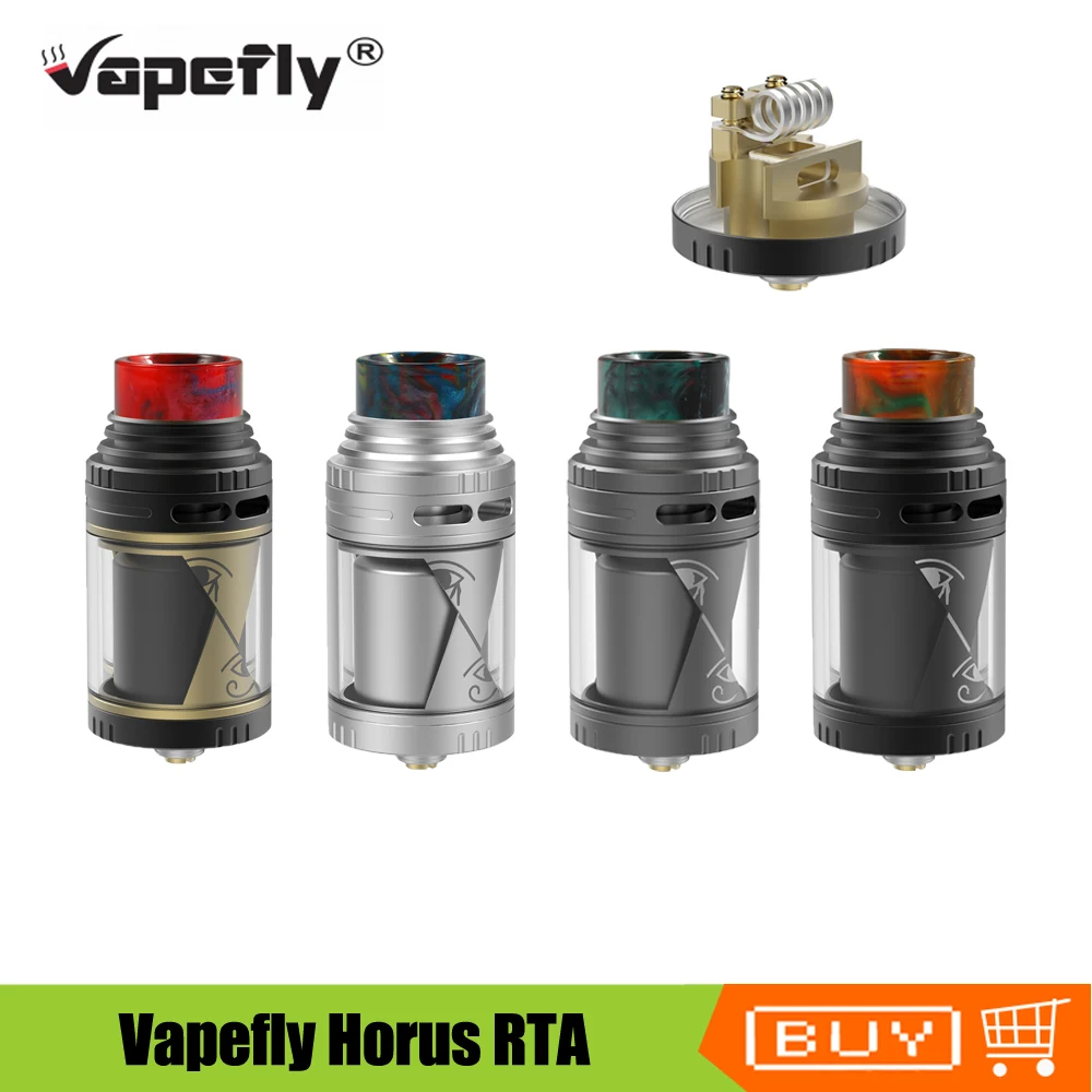 Оригинальный Vapefly Horus RTA бак 25 мм 4 мл/2 мл емкость одна катушка перестраиваемая
