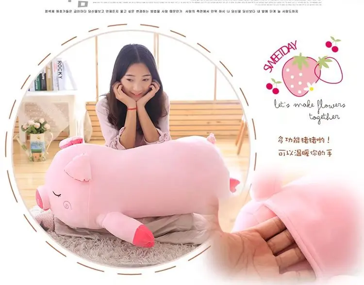 

big plush pink pig toy lovely soft pig pillow doll gift about 100cm
