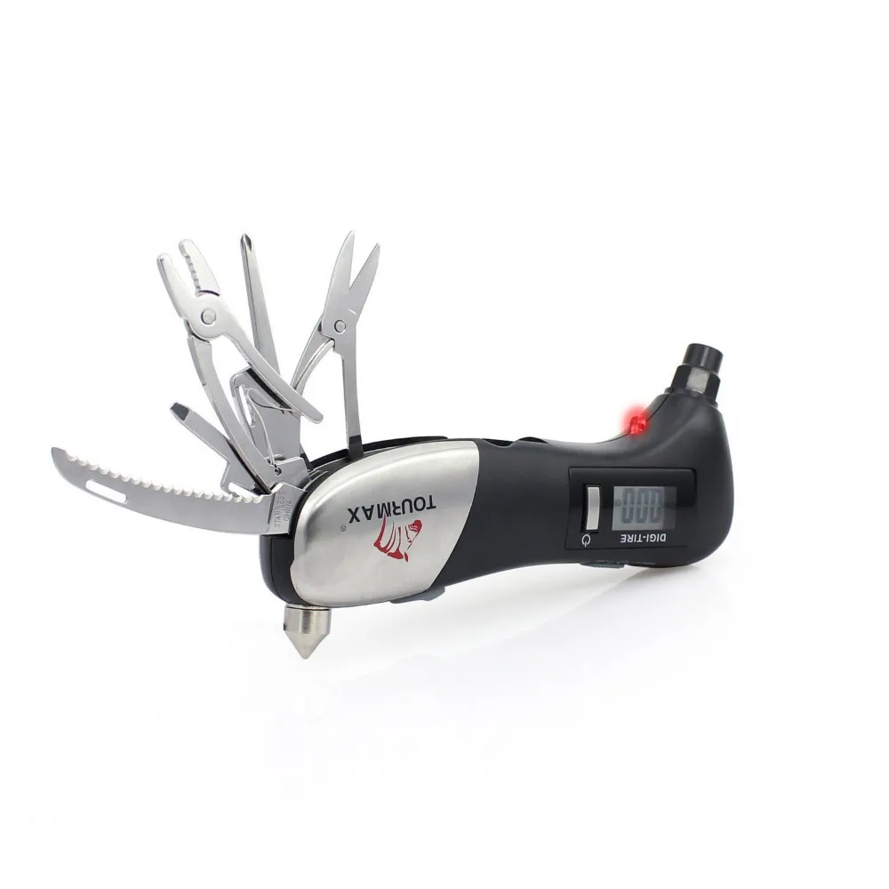 9 в 1 цифровой датчик давления шинах и молоток безопасности с множеством