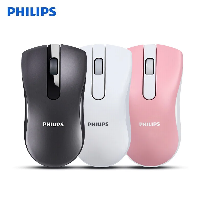 Philips SPK7211 оптическая 2 4G беспроводная мышь Бесшумная с 1000 dpi для домашнего офиса