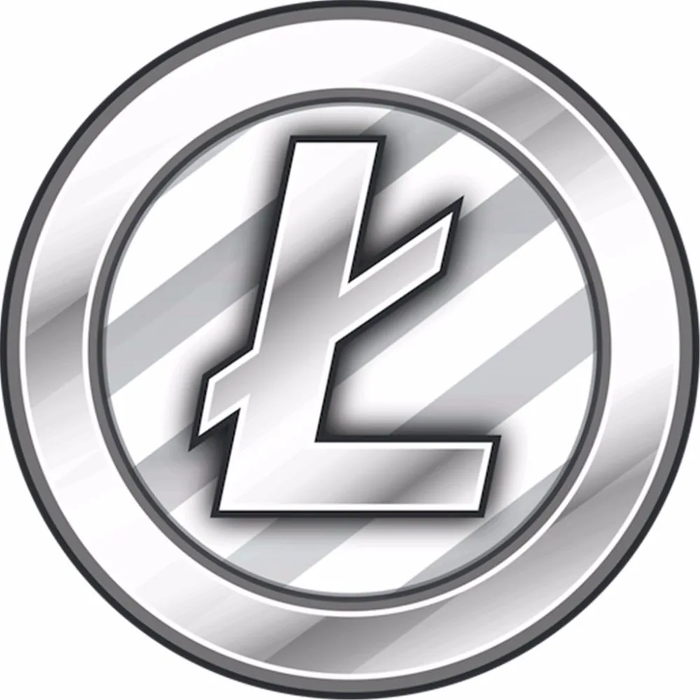 

4000pcs/lot 4x4cm LITECOIN Self-adhesive paper label sticker with gloss lamination, Item No.FS12