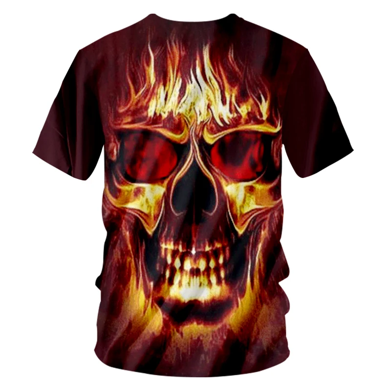 OGKB 3D мужские/женские футболки с принтом пламени пирата забавная хип хоп крутая