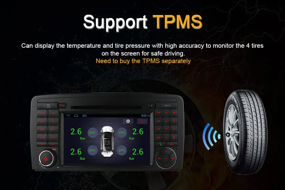 7 inch Android4.4 radio Quad Core Car DVD For B/enz R Class W251 R280 R300 R320 R350 support wifi 3G BT GPS DAB TPMS DTV OBDII | Автомобили