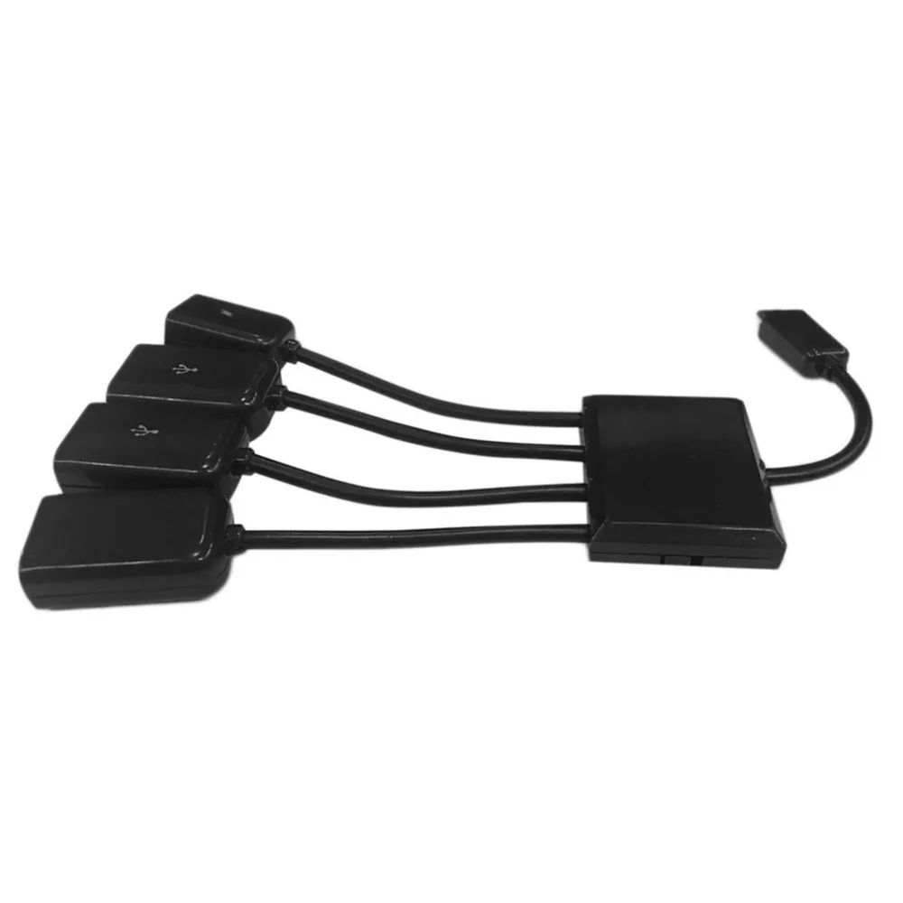 4 в 1 порт микро usb-хаб адаптер с зарядкой питания OTG концентратор хост кабель Шнур адаптер для смартфонов Android планшеты