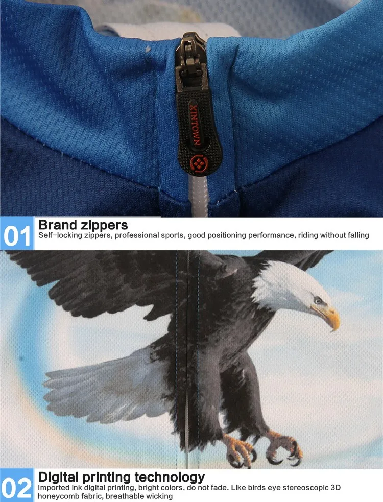 Команда Xintown Eagle Велоспорт велосипед короткий рукав Футболка одежда велосипедная спортивная одежда Джерси размер S-4XL