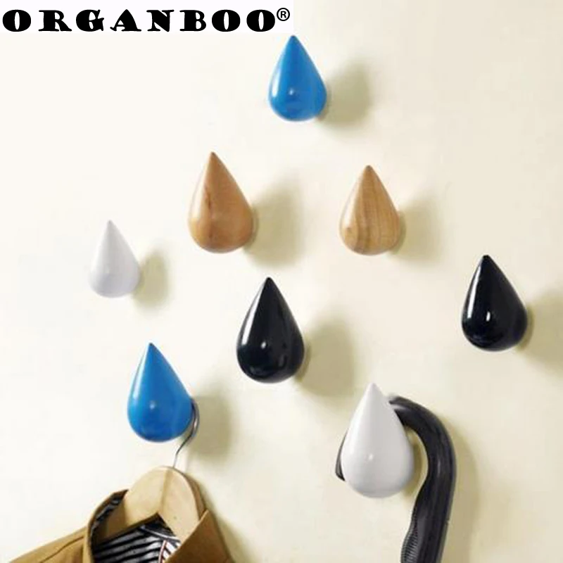 ORGANBOO 1 шт. простая креативная настенная вешалка для одежды крючки с каплями воды