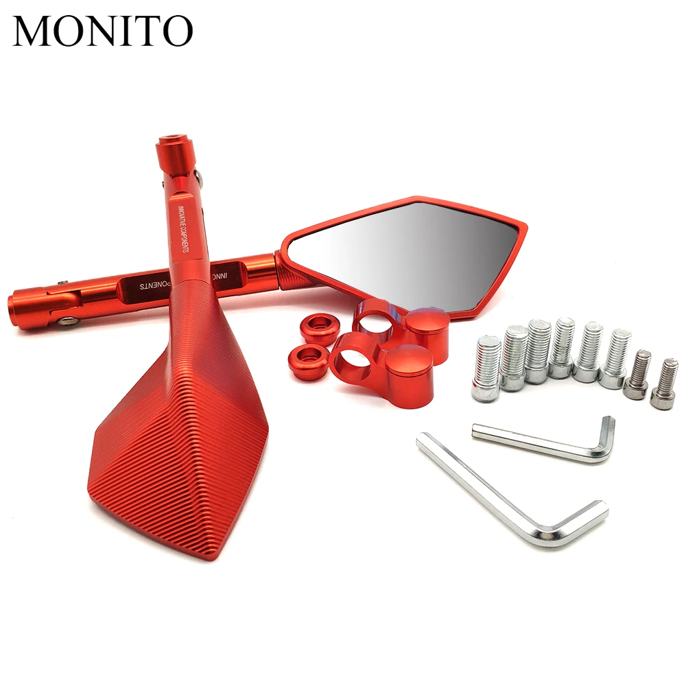 Полностью CNC алюминиевое мотоциклетное зеркало заднего вида боковое для слепых