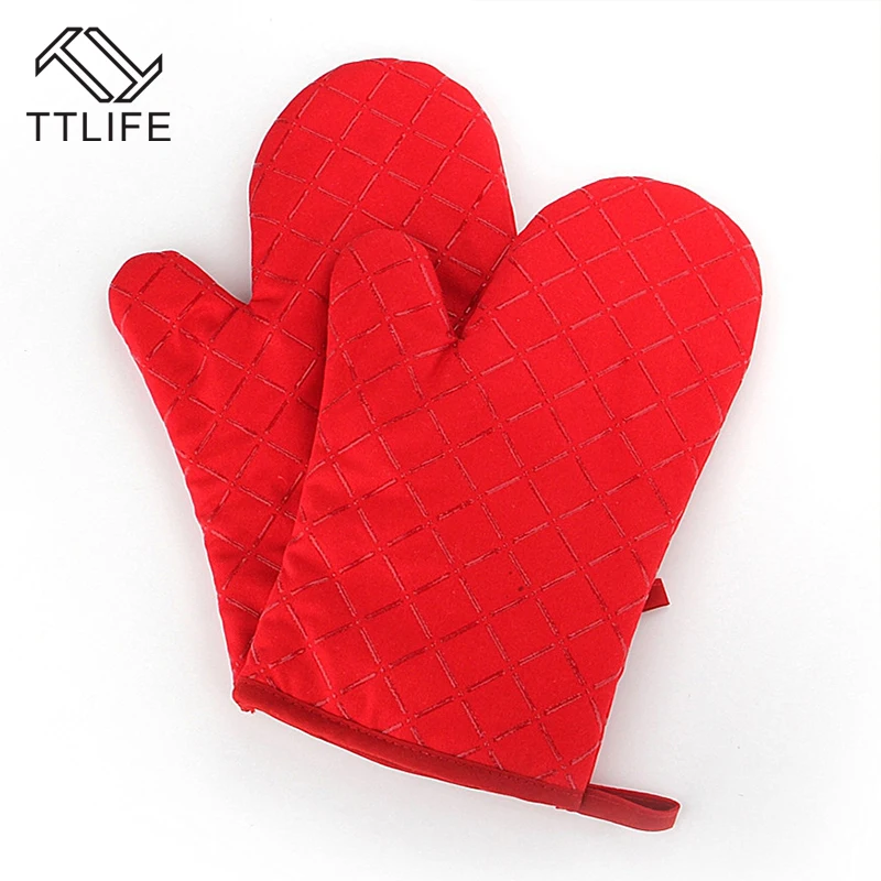 TTLIFE 1 шт. термостойкие силиконовые перчатки приготовление, Выпекание, барбекю Держатель для посуды для духовки рукавица кухонная духовка рукавица для выпечки перчатки 4 цвета