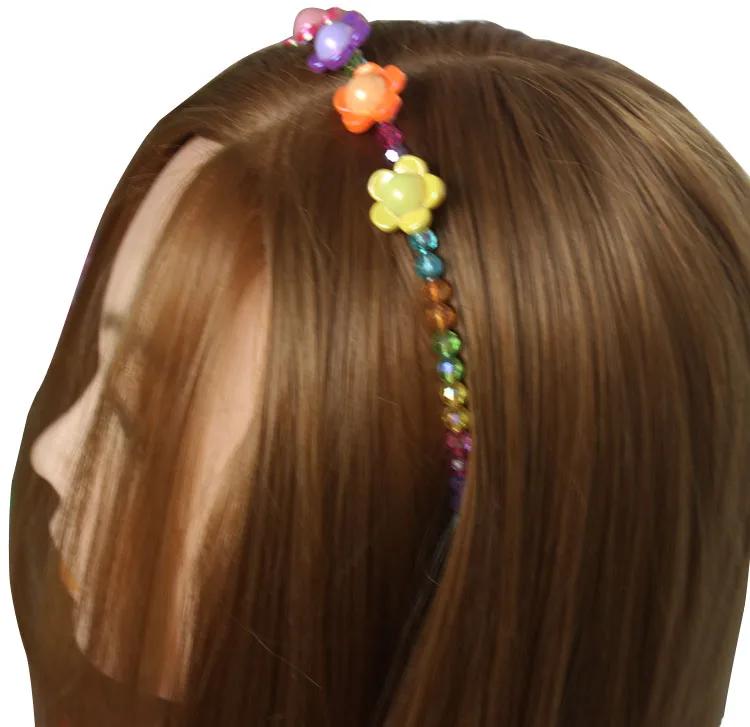 Женские Классические Акриловые резинки для волос с цветком шириной 0 8 см