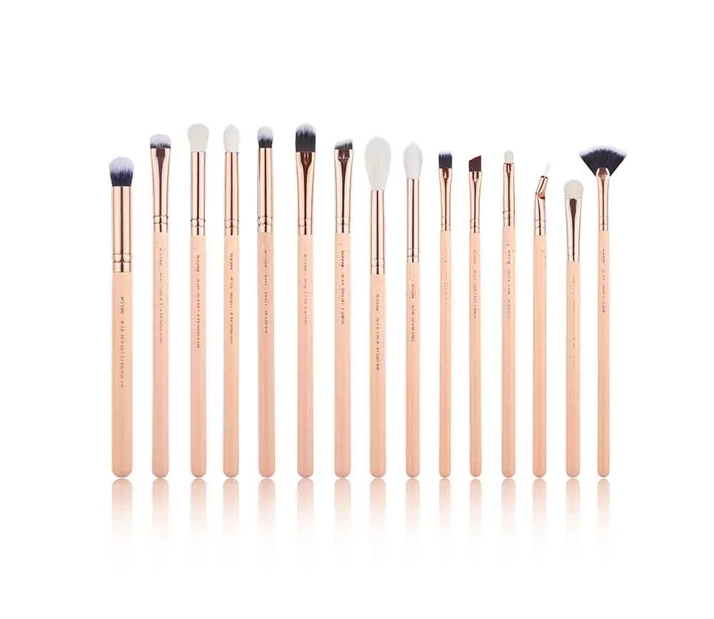 T447(15PCS PER SET) Jessup кисти 6 шт.-30 шт. набор кистей для макияжа Косметические наборы для макияжа кисть для пудры основа для макияжа Тени для век - Handle Color: T447(15PCS PER SET)