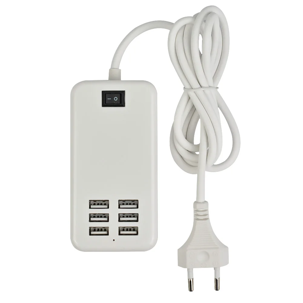 AIYIMA настольное зарядное устройство USB концентратор 6 портов ЕС настенная розетка