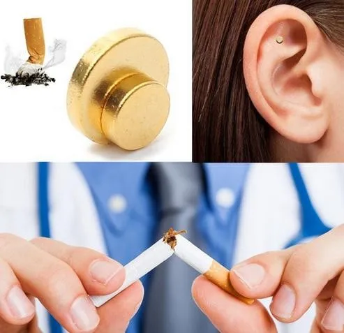 Новинка 1 пара терапия магнит для ушной раковины курения Zerosmoke ACUPRESSURE пластырь