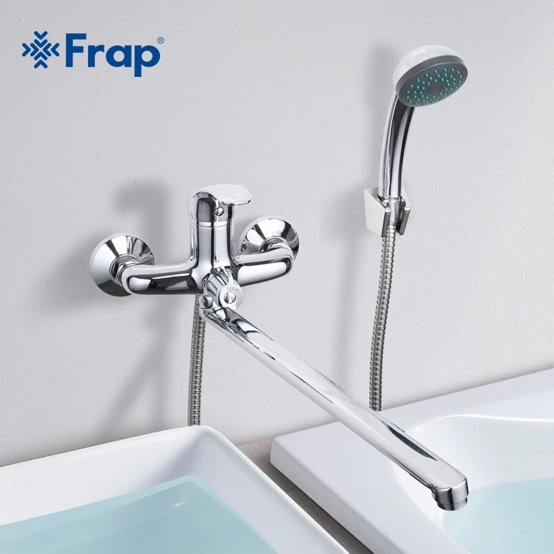 Смеситель для ванной Frap смеситель холодной и горячей воды хромированный плюс