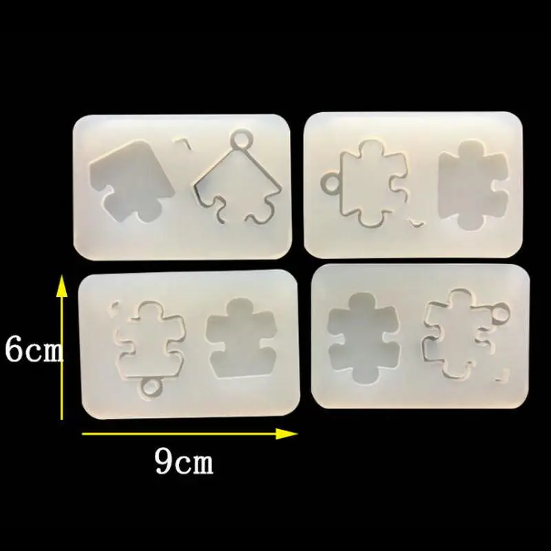 Ручной работы зыбучие пески смолы кулон Puzzel форма переключения силиконовые формы УФ смолы ремесло шейкер Шарм, изготовление украшений