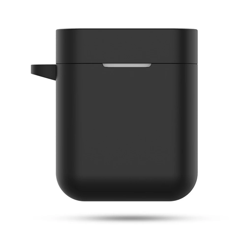 Черный Силиконовый чехол для Xiao mi Airdots mi Air Dots беспроводной Bluetooth чехол для наушников s Чехол для Xiao mi Air противоударный чехол для зарядки - Цвет: Черный