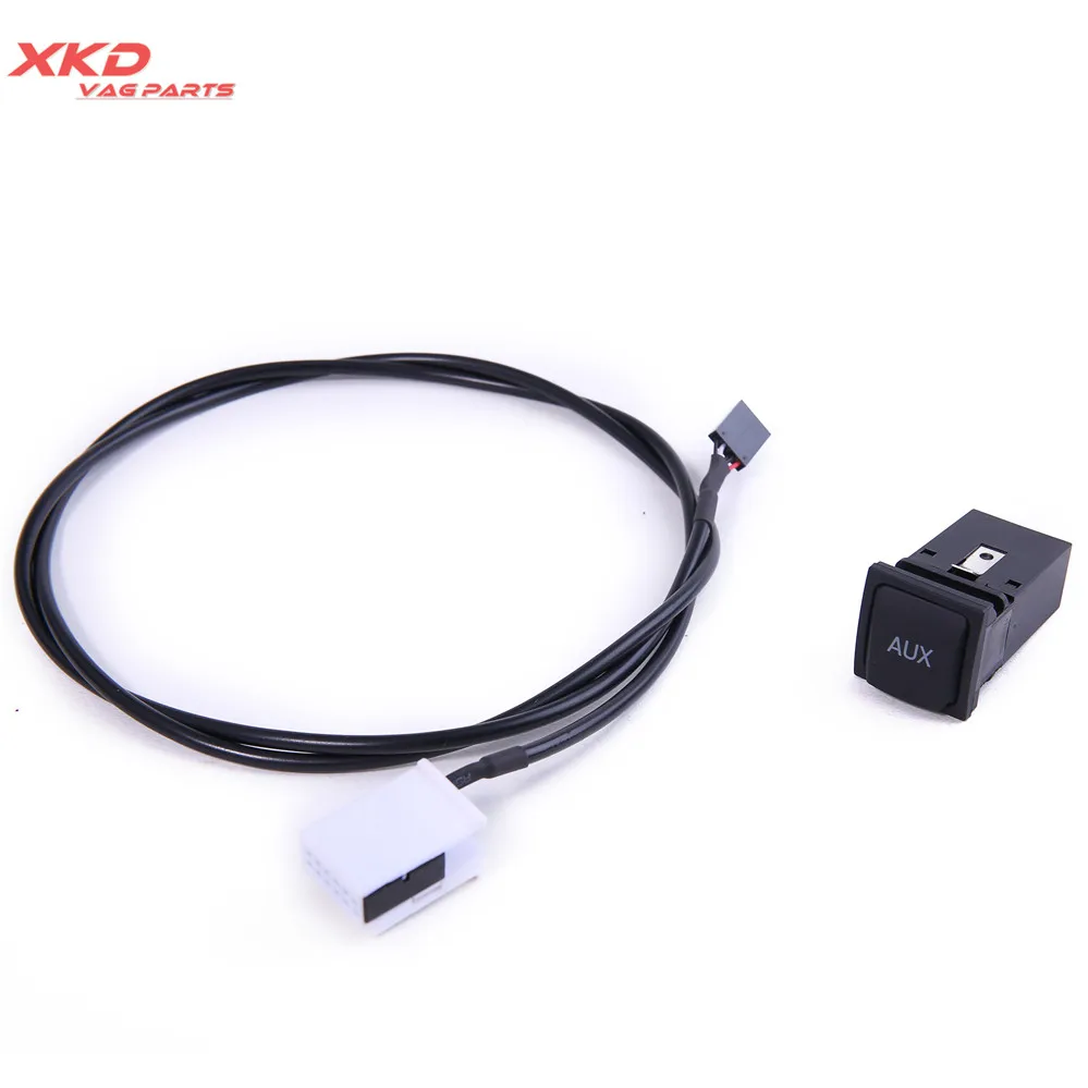 OE AUX аудио переключатель штекер кабеля для V-W Je-tta MK5 Golf G-TI 6 RCD510 RNS510 5KD 035 724 |
