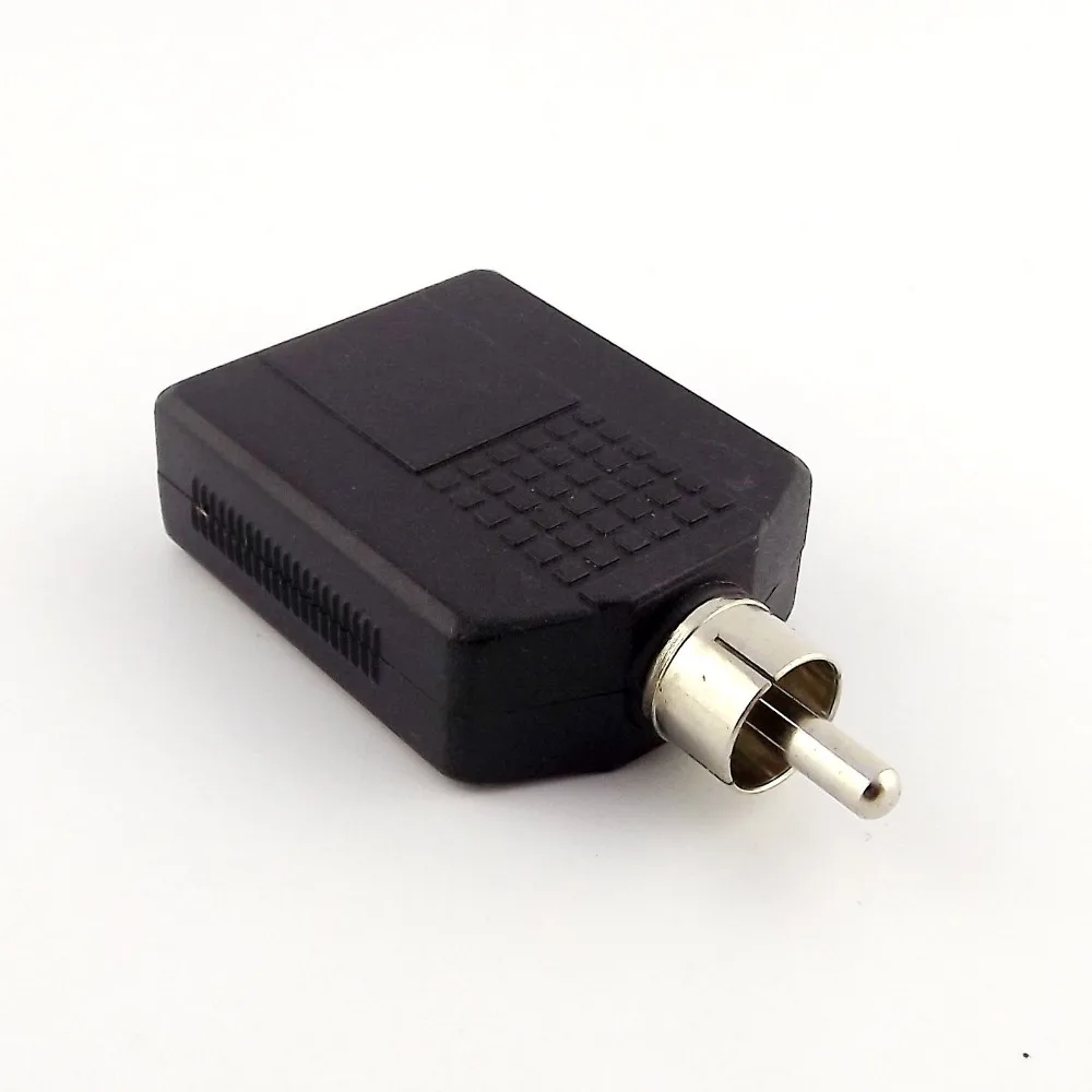 1 шт. аудиоразъем RCA штекер Phono на 2x6 35 мм 1/4 &quotгнездовой разветвитель адаптер