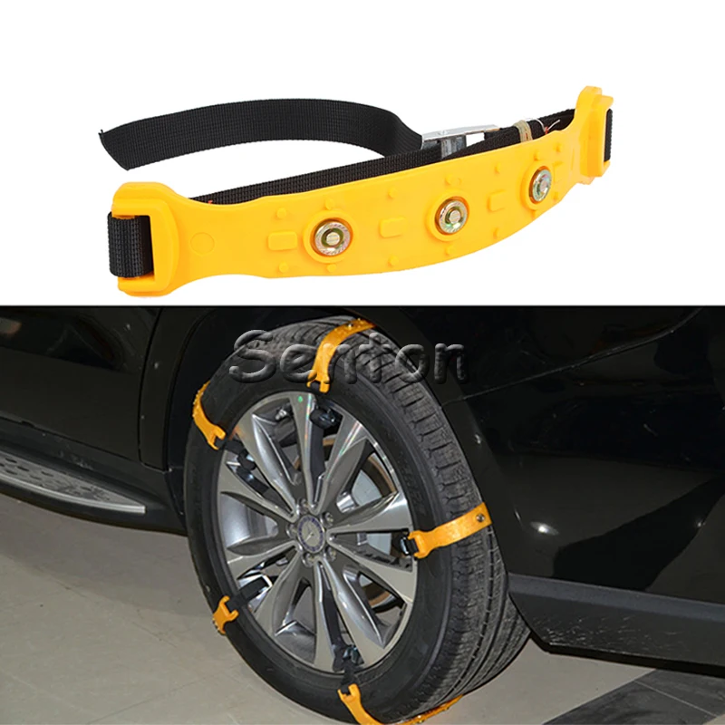 

10pcs/set Car Tire Snow Chains Beef Tendon VAN Wheel Tyre Anti-skid TPU Chains 37 x 4.7cm car accessories
