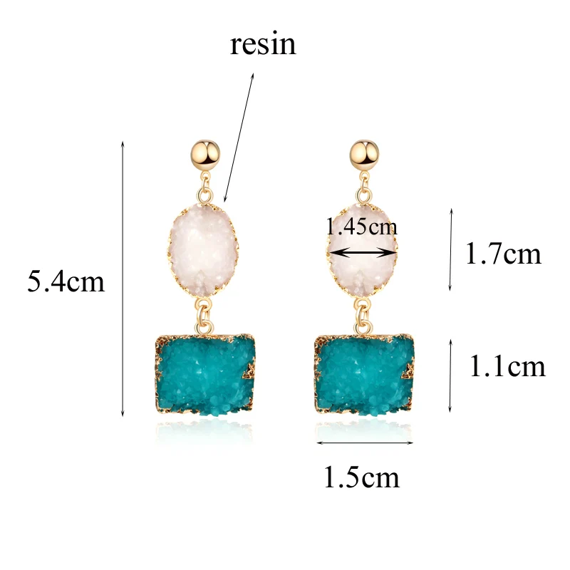 Женские длинные серьги с кисточками dayooff ручной работы из смолы и камня