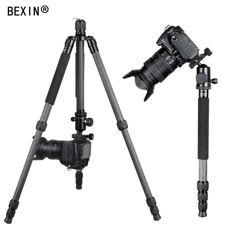 BEXIN дорожная фотография из углеродного волокна Профессиональный портативный легкий штатив камеры подставка для Canon Nikon sony DSLR камеры