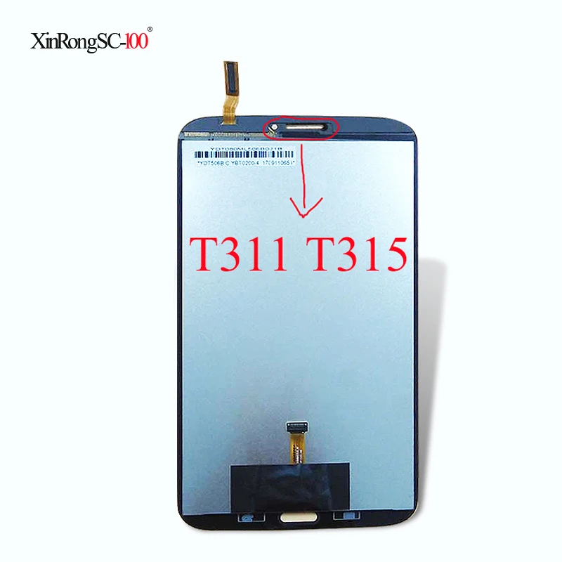 Новый 8 дюймовый сенсорный ЖК дисплей для Samsung Galaxy Tab3 0 T310 T311 T315|ЖК-экраны и панели