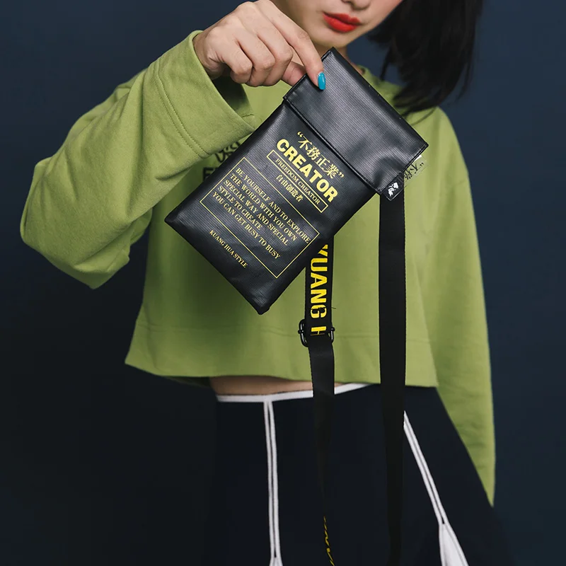 Оригинальный дизайн с буквенным принтом мобильный телефон сумка из