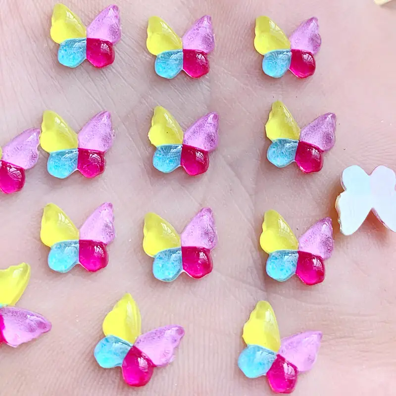 Красочные бабочки Flatback стразы аппликация с камнями и кристаллами 80 шт кабошон