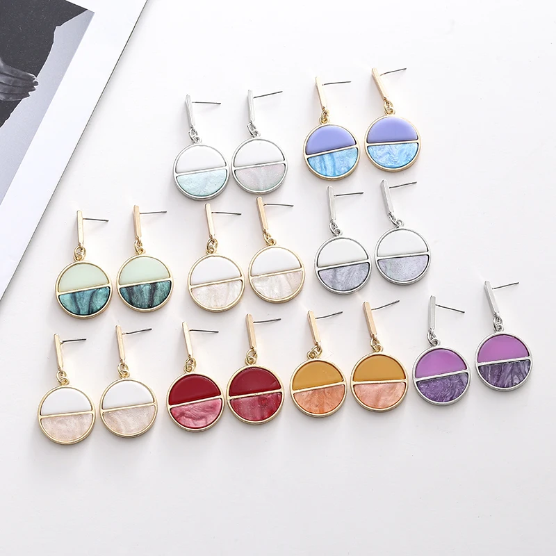 Массивные серьги акриловые ювелирные изделия для женщин Ares Pendientes Aros Mujer Oreja Moda Boucle
