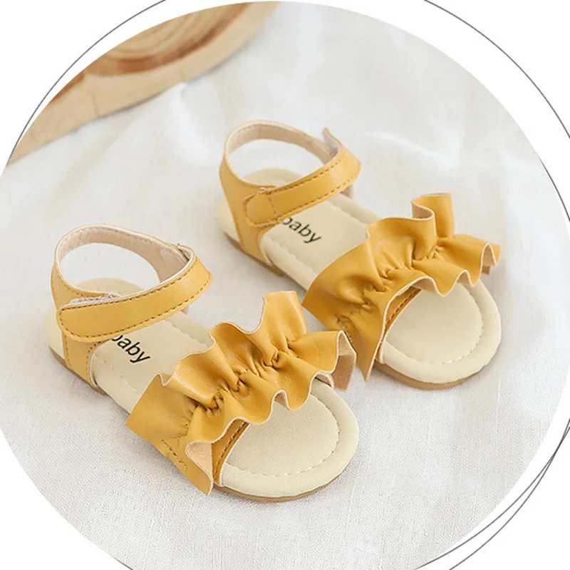 2019 летняя детская обувь для малышей нескользящие кроссовки с оборками девочек