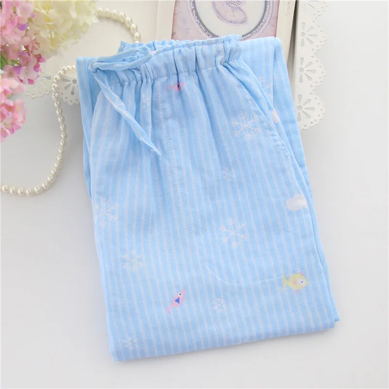Pijama inverno, домашние штаны, полосатые, хлопковые, длинные, для девушек, для дома, брюки, Осень-зима, женские, нижняя Пижама, брюки для сна, A649
