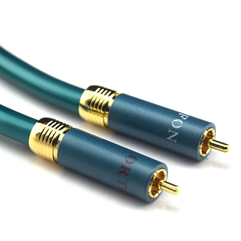 1 пара Ortofon Hifi чистый RCA 8N OCC аудио кабель Hi-end усилитель CD межблочный 2RCA к мужской м |