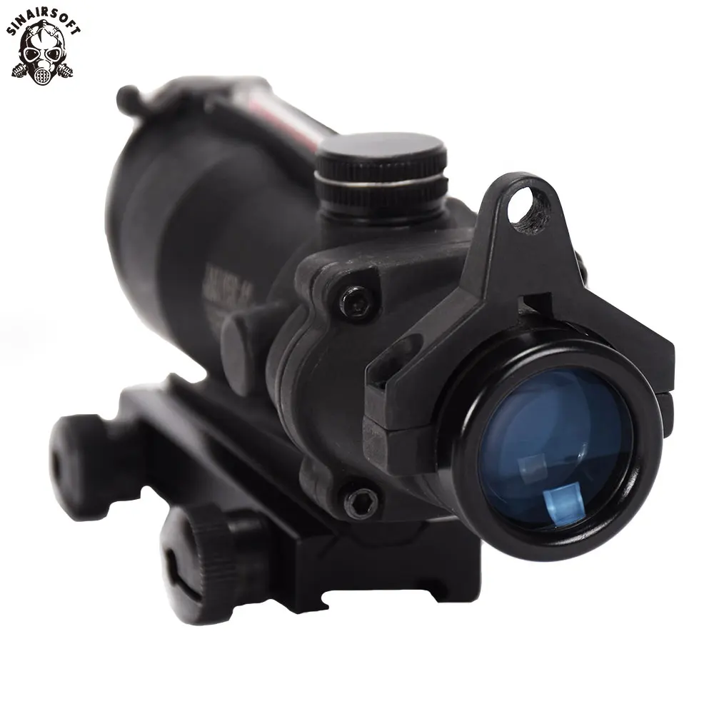 Новые тактические ACOG 4x32 оптический прицел Cahevron сетка волокно с Авто Яркость Мини Red Dot прицел охотничий оптический прицел