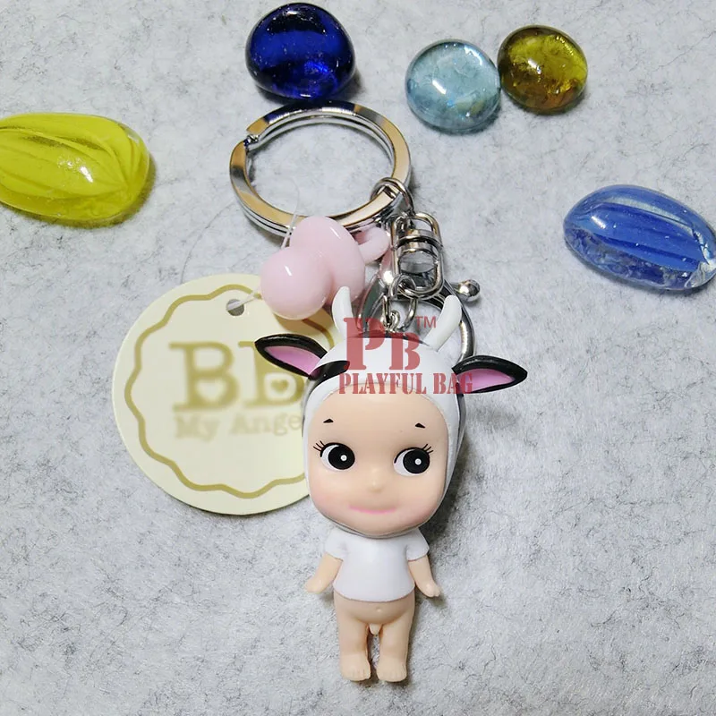 2018 pb игривый Сумка милая кукла &quotКупидон&quot mini car key животных Sonny Angel сумка кулон