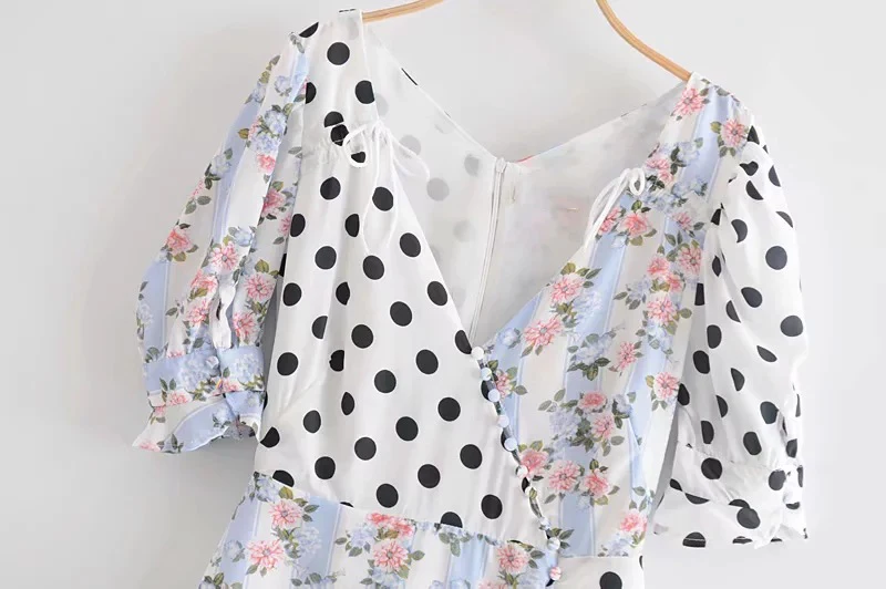 Летние пикантные пляжные цветы пышное платье 2019 Для женщин Сладкий Цветочный